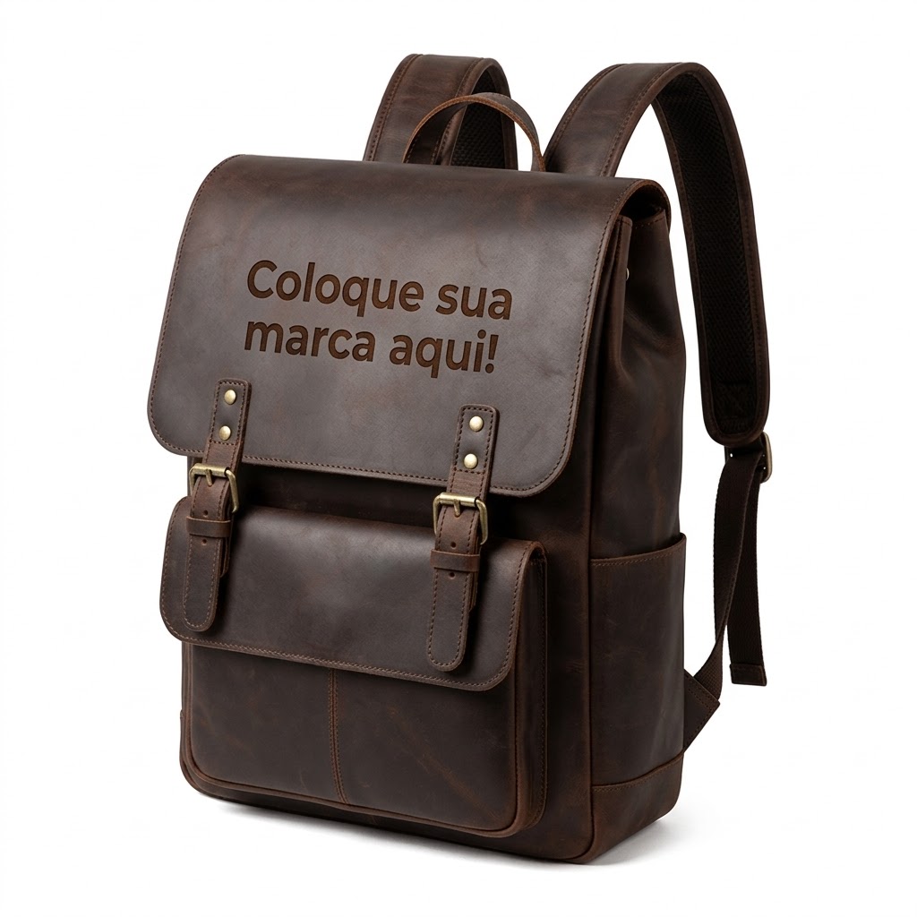 Mochila de Couro Vintage